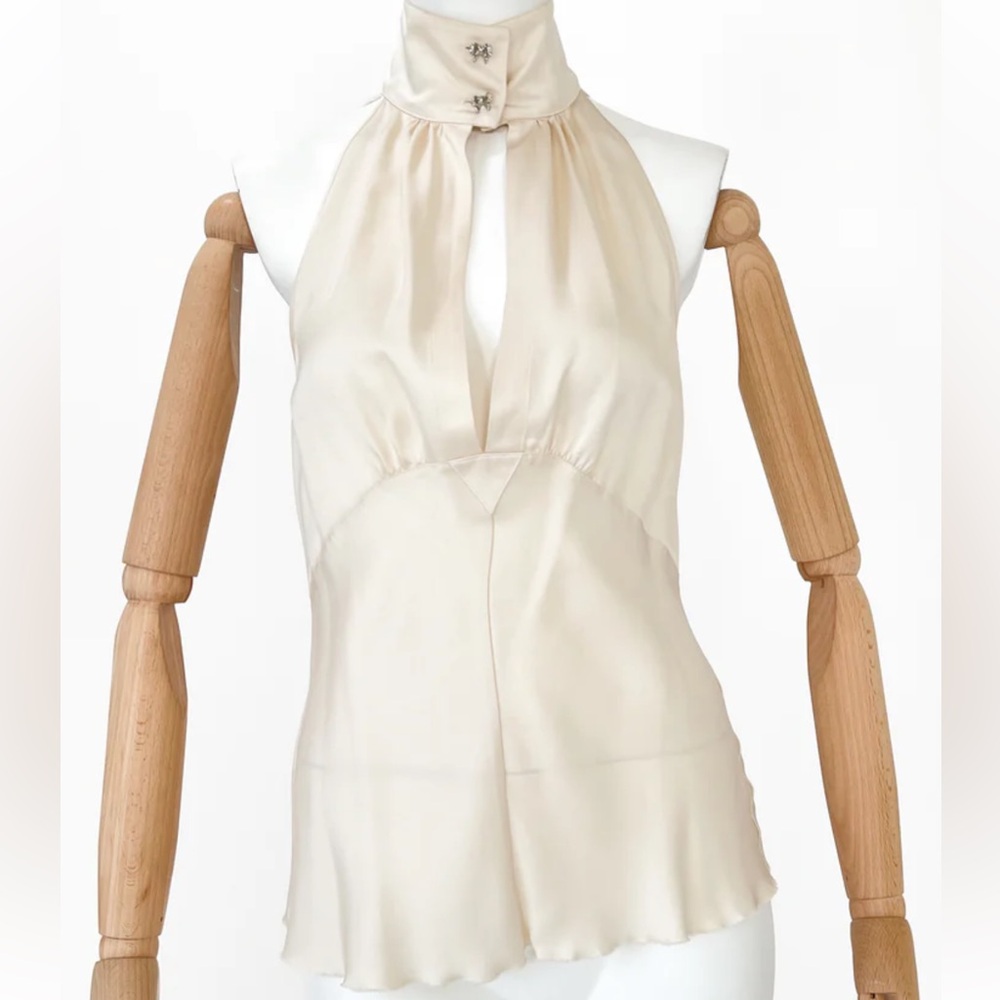 Chanel 2006 Silk Halter Top